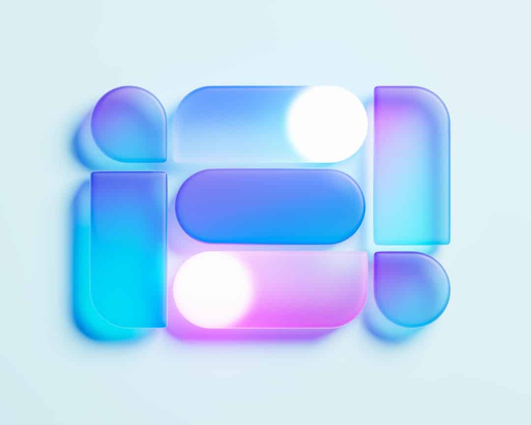 a blue pink and green text bubble modern chat app font customization users chatting - AI Bud