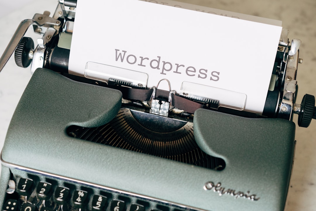 black typewriter on green table wordPress dashboard low storage limited hosting - AI Bud