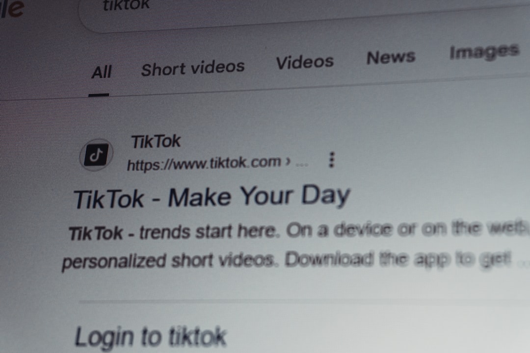 TikTok homepage mockup with navigation tabs (All, Short videos, Videos, News, Images) and the title 'TikTok - Make Your Day'.