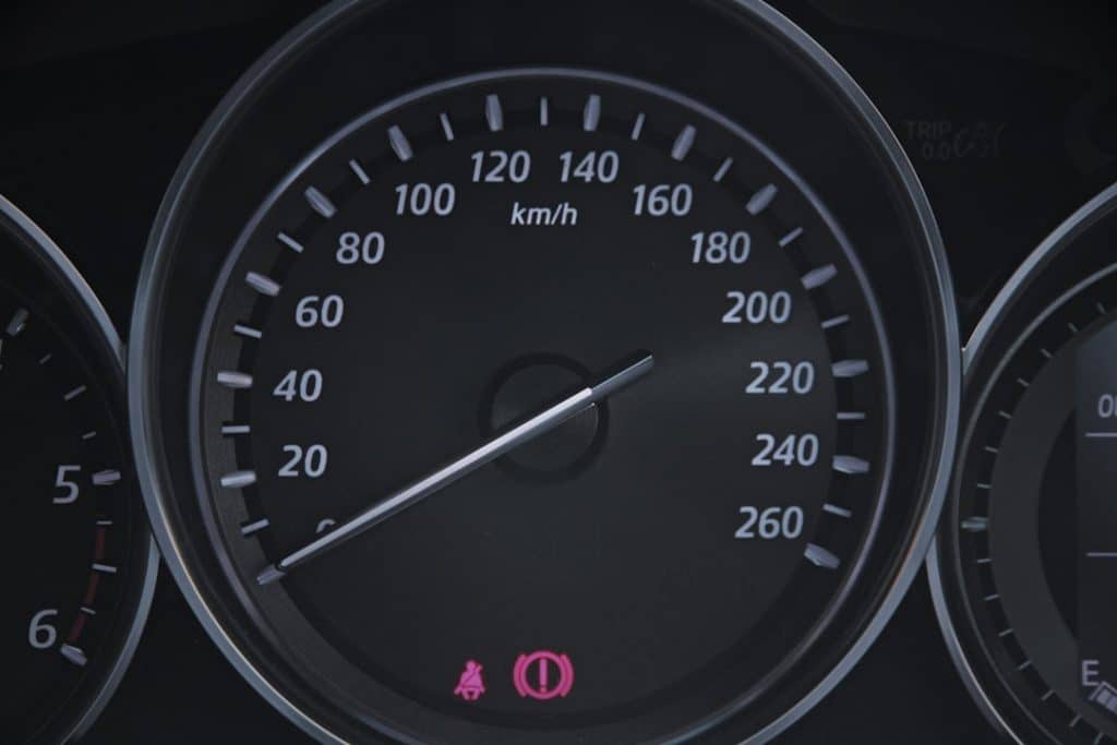 a close up of a speedometer on a car website speed optimization fast loading laptop - AI Bud