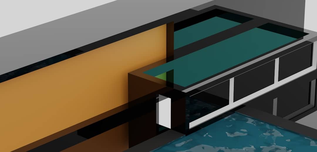 a drawing of a room with a window and a door wordpress theme layout css containers image floating - AI Bud