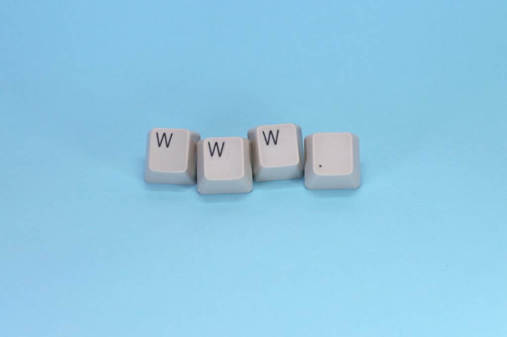 Www is spelled with keyboard keys wordpress reusable blocks interface dashboard - AI Bud
