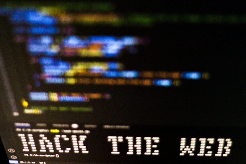 A computer screen with the words back the web on it computer virus warning hacked website cybersecurity - AI Bud