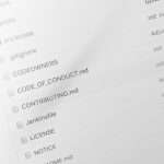 Directory view of a project root listing files like CODEOWNERS, CODE_OF_CONDUCT.md, CONTRIBUTING.md, Jenkinsfile, LICENSE, and NOTICE.