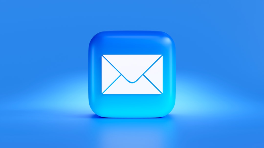 Blue rounded-square app icon with a white envelope in the center, indicating email.