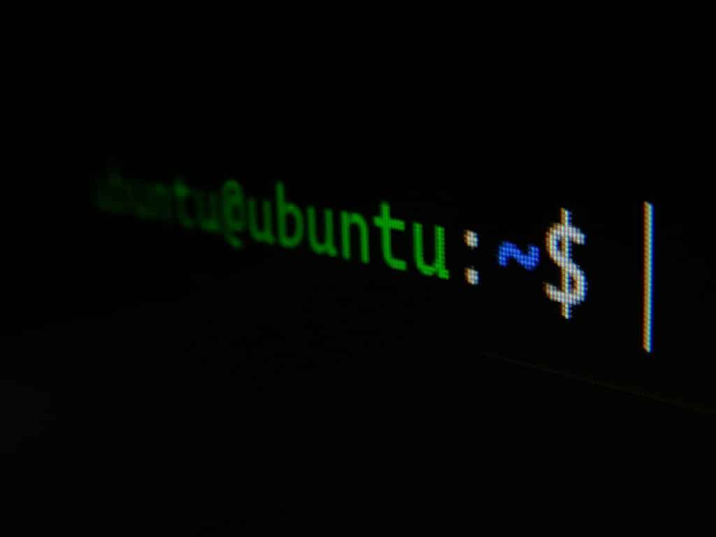 green and black digital device domain auction bidding screen short names - AI Bud Terminal prompt on a black screen showing green 'ubuntu' text and a blue dollar sign, as in a shell.