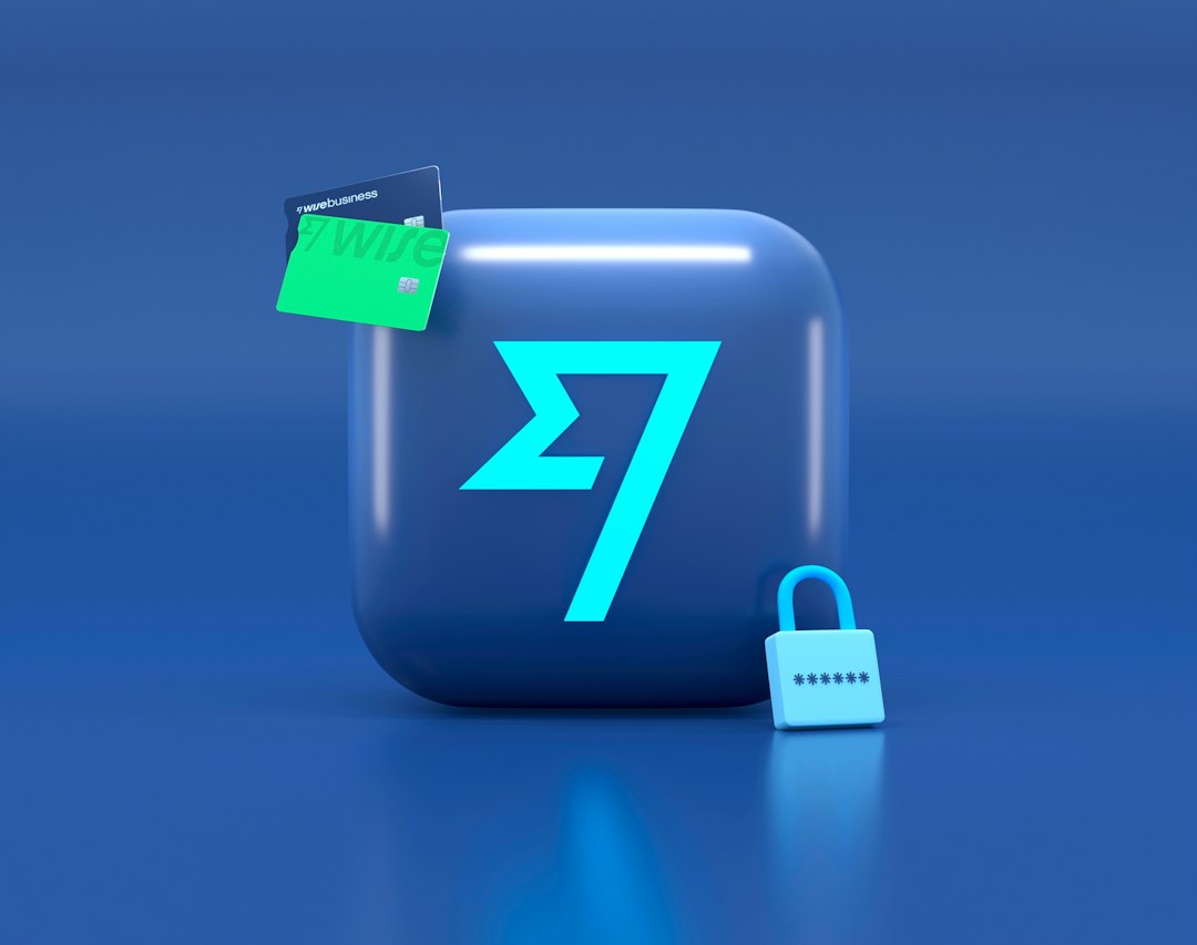 Glossy blue rounded square with a bright turquoise '7' symbol, a green card, and a padlock—illustrating secure payments online.